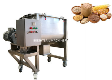 Mesin Food Grade Grain Powder Pakan Jagung Gandum Pita Dasi Mixer 17-62 Rpm