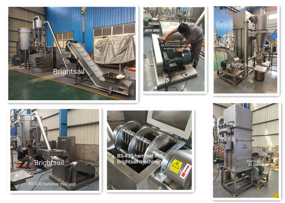 Pepper Spice Powder Grinder Mill Pepper kecepatan tinggi Hammer Mill Machine mesin pembuatan bubuk dari Brightsail