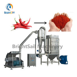 Mesin Pembuat Bubuk Cabe Merah, Cumin Pepper Hammer Mill Pulverizer 10 Sampai 40 Mesh
