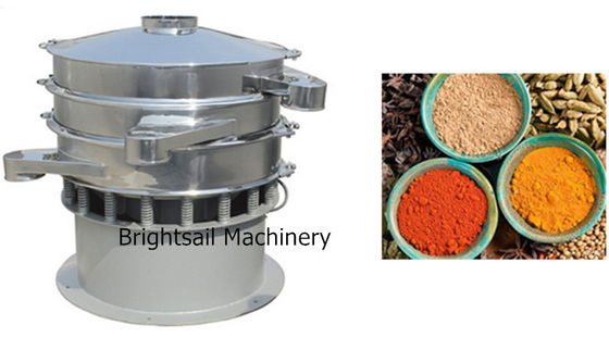 Food Grade 50kg / H Vibro Industrial Powder Sifter Untuk Pengayak Rempah