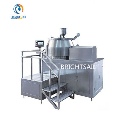 15 KW Horizontal Cylinder Granulator Pencampur Kecepatan Tinggi Standar GMP