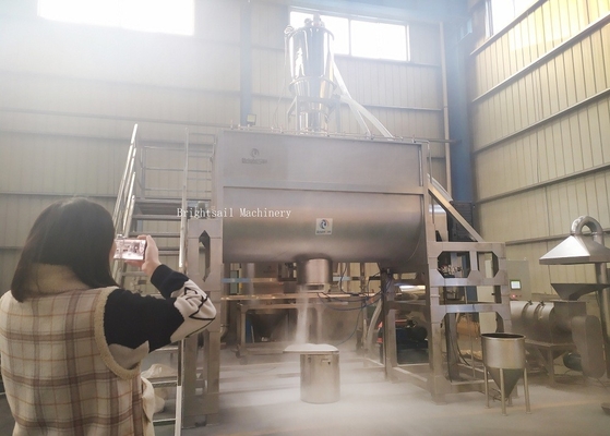 Industri Stainless Steel 304 Horizontal Powder Mixer Volume 180l Disesuaikan