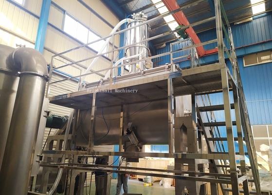 Industri Stainless Steel 304 Horizontal Powder Mixer Volume 180l Disesuaikan