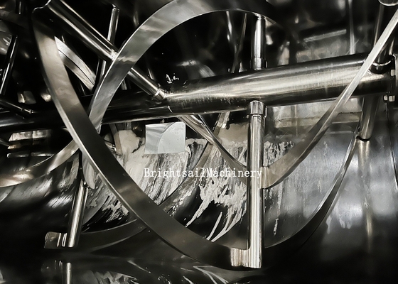 Peralatan Pencampur Serbuk Kering Stainless Steel Industri Kimia Blender Horizontal