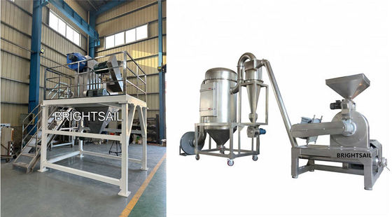 Titanium Dioxide Pin Mill Grinder wide chamber pin mill dengan stainless steel Titanium Dioxide powder grinding machine dari Brightsail